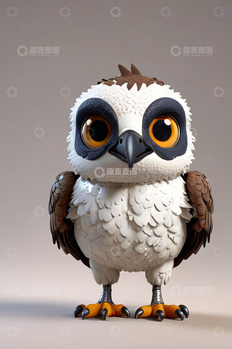 高清大图下载【趣麦麦图】可爱卡通猫头鹰形象素材