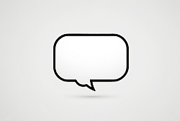 简约黑色对话气泡图标