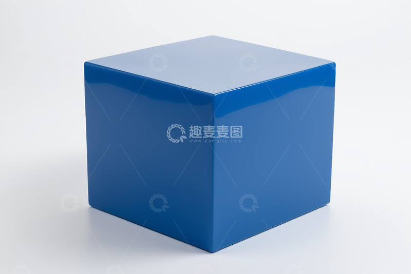 高清大图下载【趣麦麦图】蓝色立方体设计素材