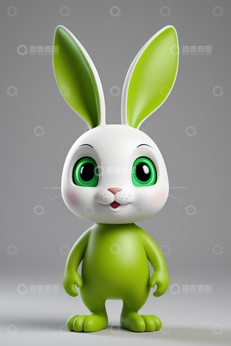 高清大图下载【趣麦麦图】可爱卡通兔子形象素材