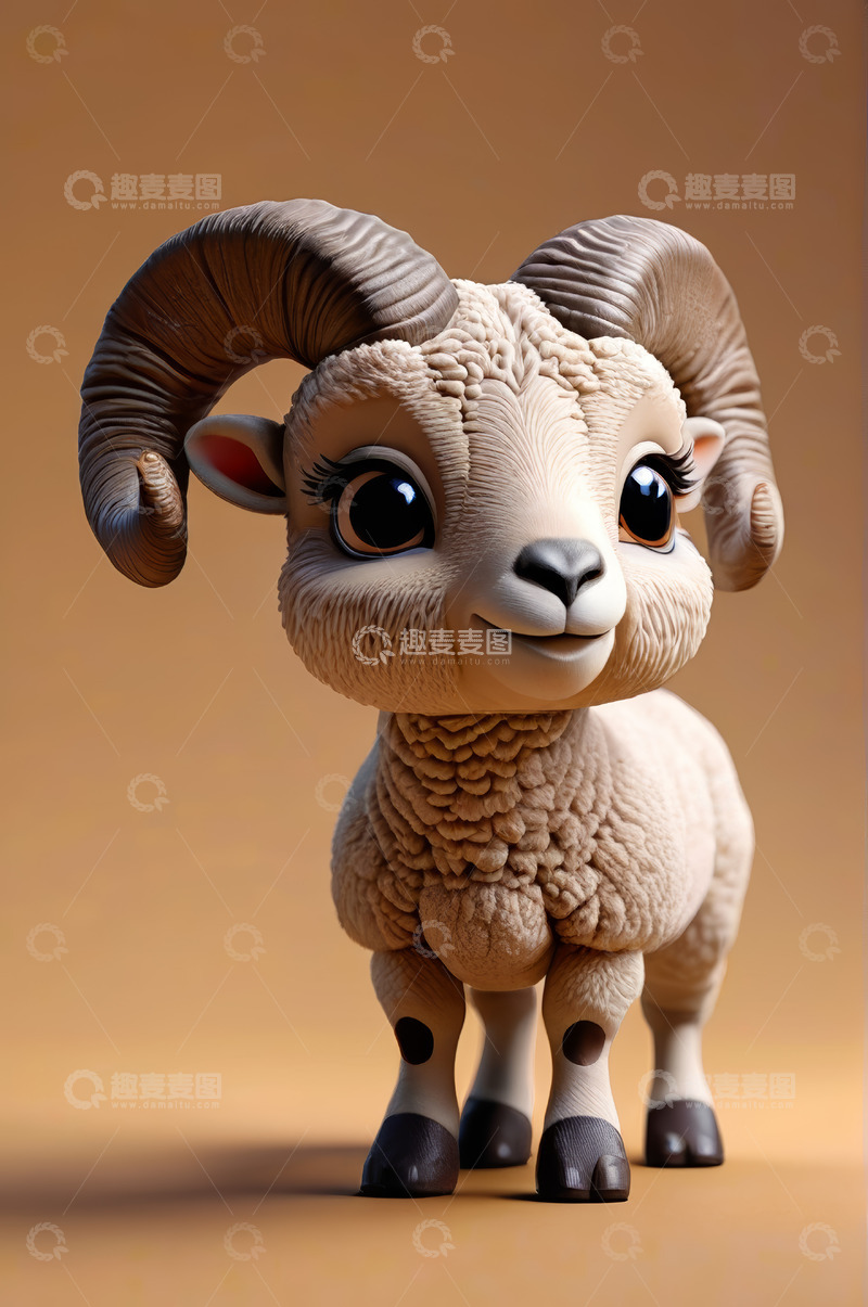 高清大图下载【趣麦麦图】可爱卡通绵羊形象