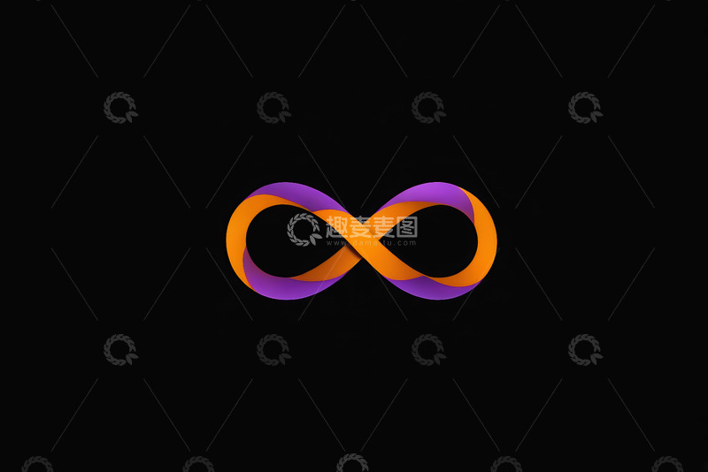 高清大图下载【趣麦麦图】彩色无限符号图案