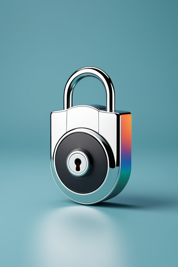 金属挂锁特写素材