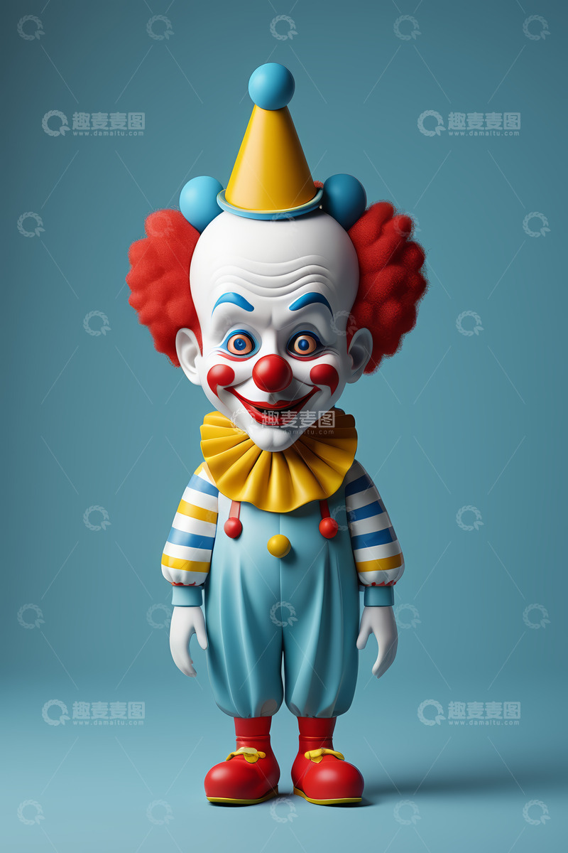 高清大图下载【趣麦麦图】卡通小丑形象素材