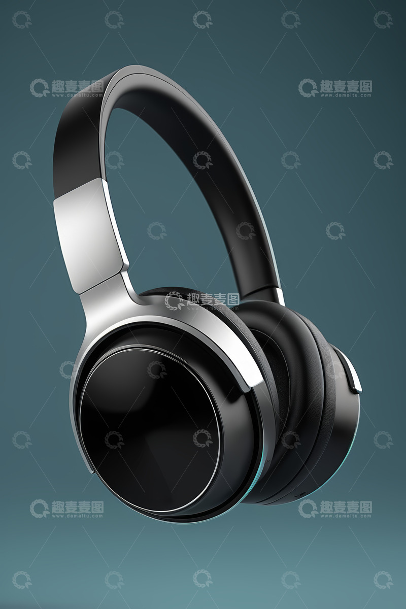 高清大图下载【趣麦麦图】时尚头戴式耳机展示