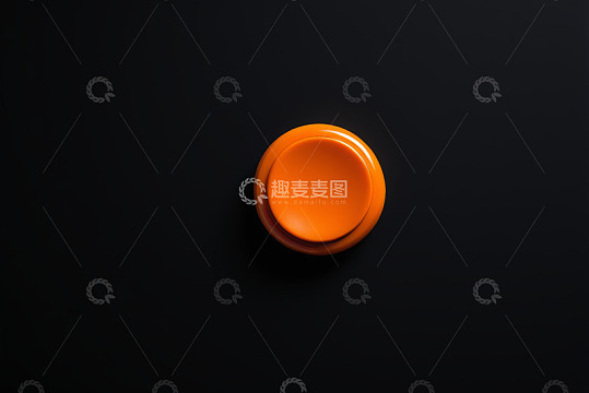 黑色背景上的橙色圆形物体