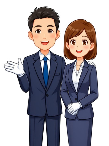 商务形象卡通人物插画