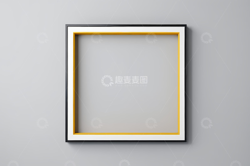 高清大图下载【趣麦麦图】灰色背景上的装饰框架