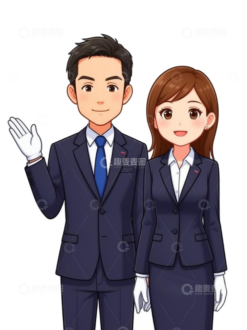 高清大图下载【趣麦麦图】商务卡通人物形象设计素材