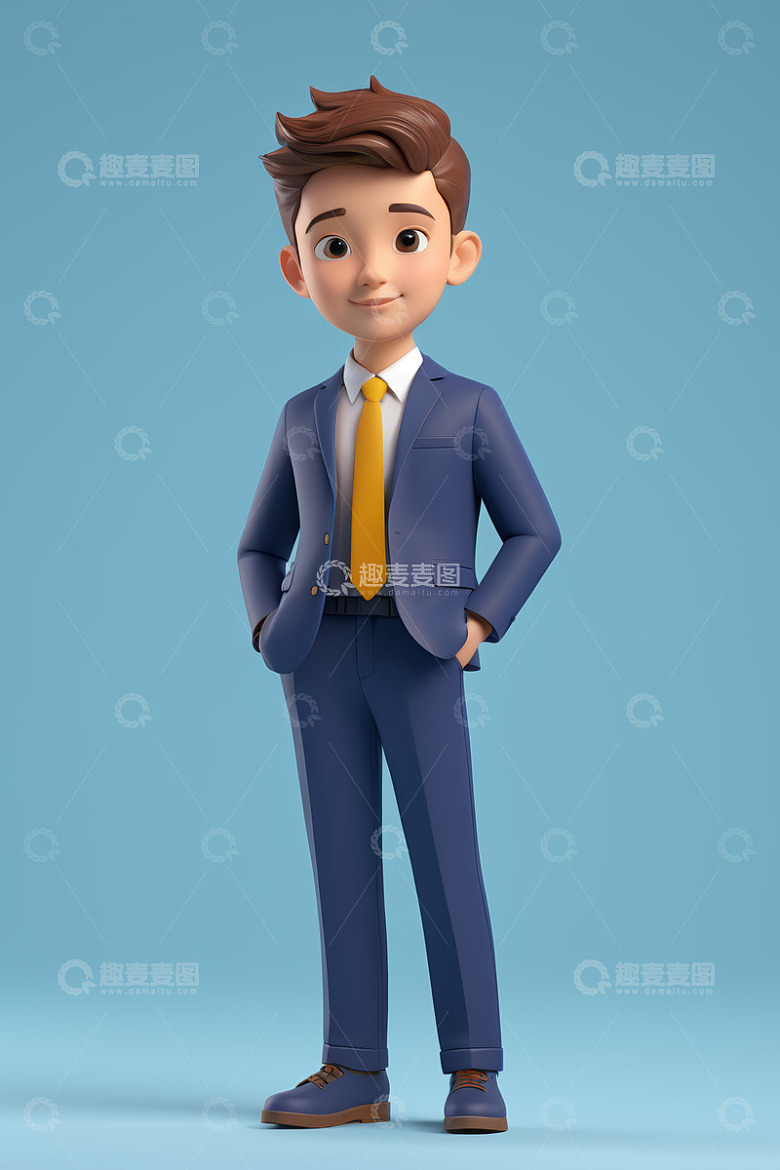 卡通商务男性人物形象