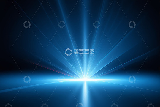 蓝色光线放射背景