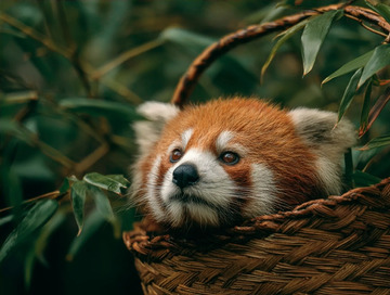 软萌的小熊猫灵动神态