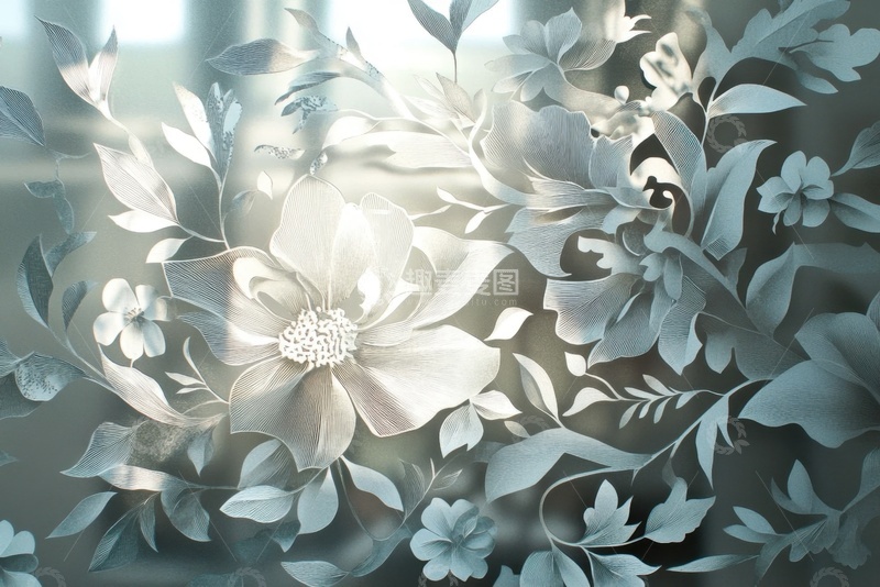 高清大图下载【趣麦麦图】玻璃窗花窗户贴纸