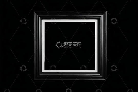 黑色方形框架装饰素材