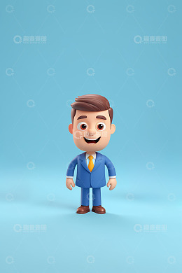 卡通商务男人形象素材