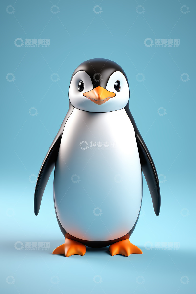 高清大图下载【趣麦麦图】卡通企鹅形象素材