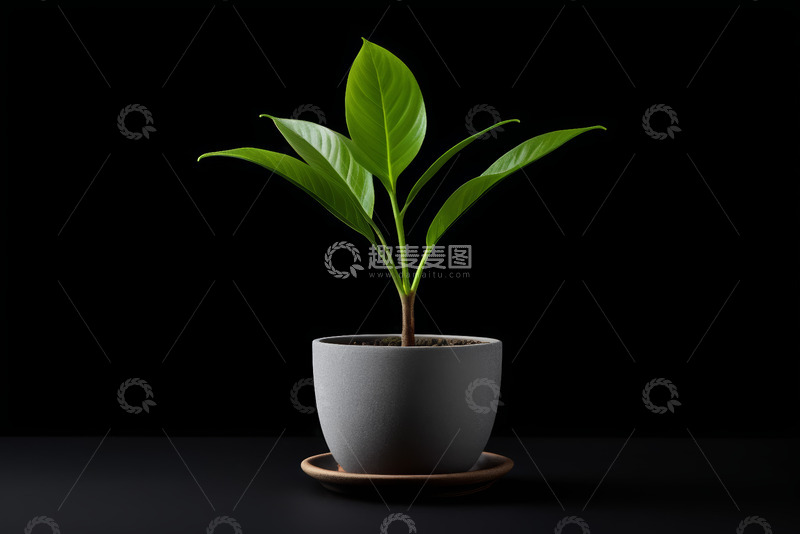 高清大图下载【趣麦麦图】盆栽绿植特写