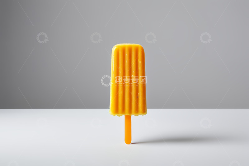 高清大图下载【趣麦麦图】黄色冰棒特写素材