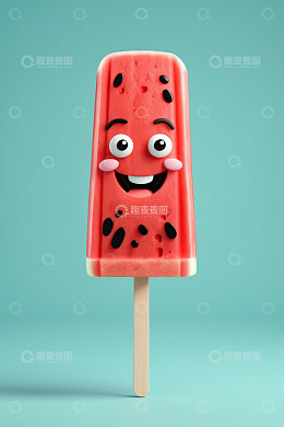 卡通西瓜造型冰淇淋
