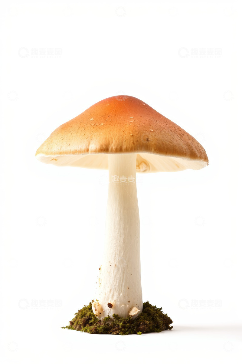 高清大图下载【趣麦麦图】-单株蘑菇特写