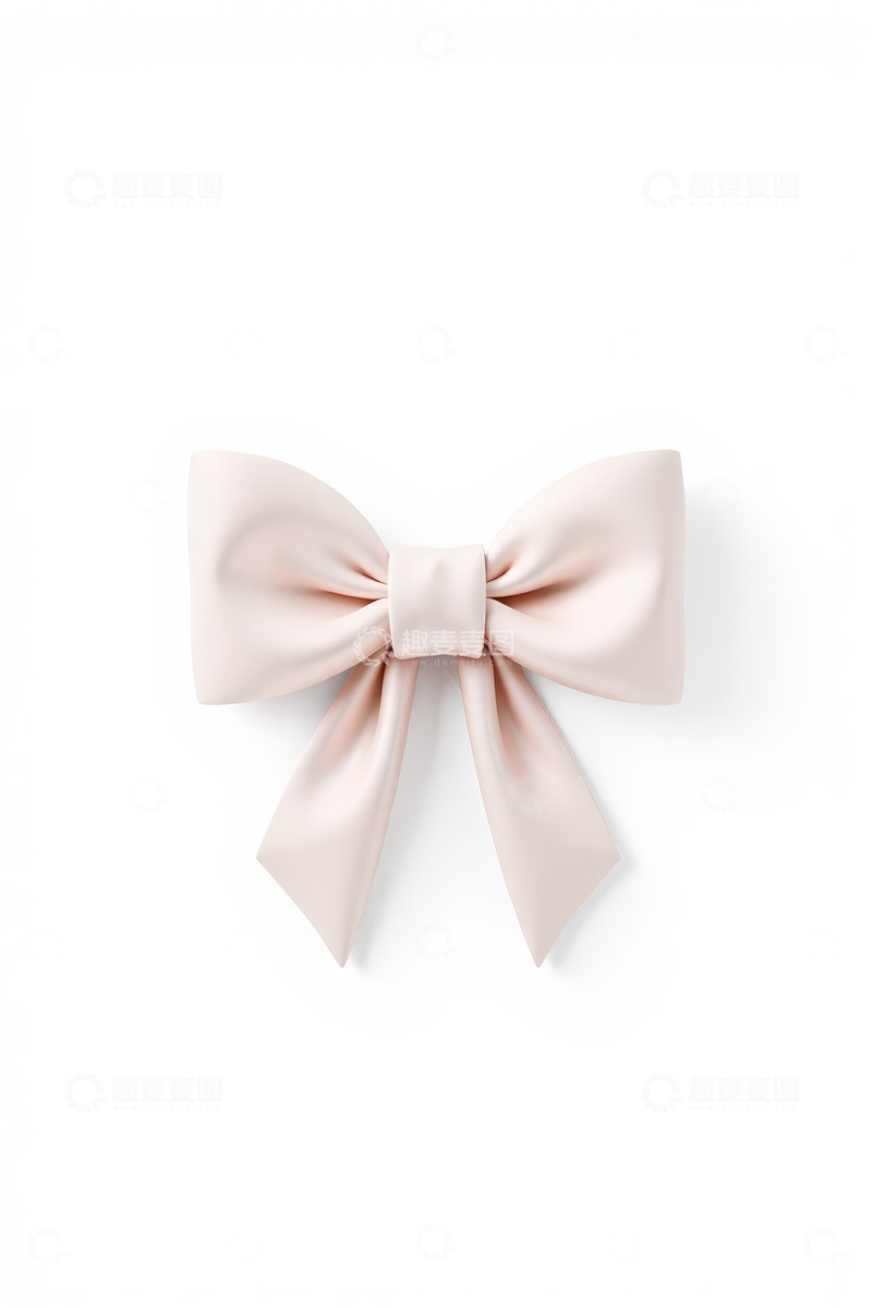 高清大图下载【趣麦麦图】浅粉色蝴蝶结装饰