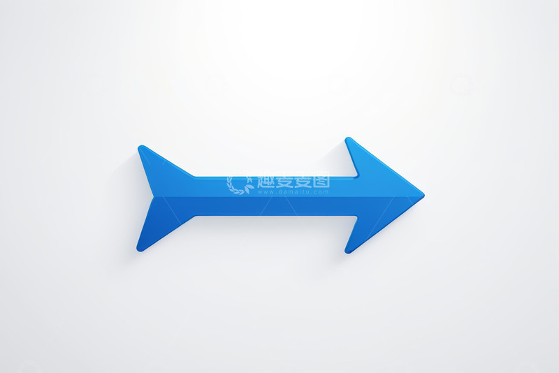 高清大图下载【趣麦麦图】蓝色双向箭头设计元素