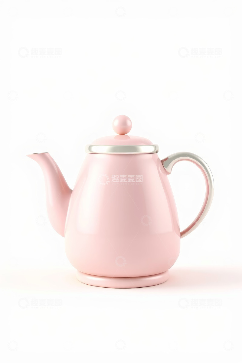 高清大图下载【趣麦麦图】粉色茶壶静物摄影
