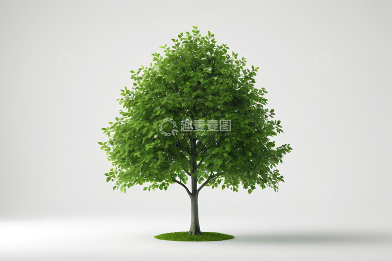 高清大图下载【趣麦麦图】绿色树木3D模型展示
