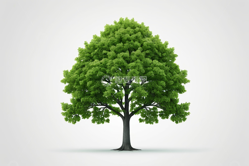 高清大图下载【趣麦麦图】单棵绿色树木