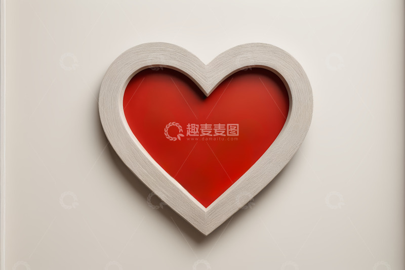 高清大图下载【趣麦麦图】心形红色背景装饰素材