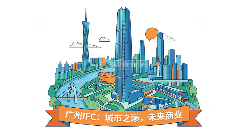 高清大图下载【趣麦麦图】 广州地标建筑58