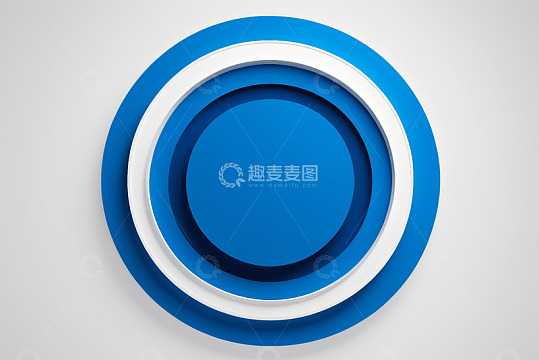 蓝白相间圆形设计素材