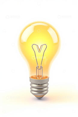 发光灯泡创意素材