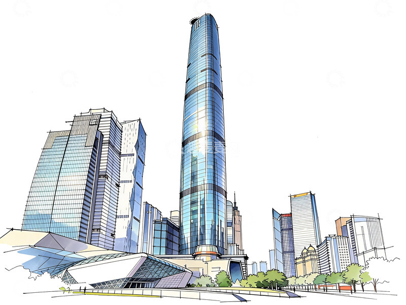 高清大图下载【趣麦麦图】 广州地标建筑36