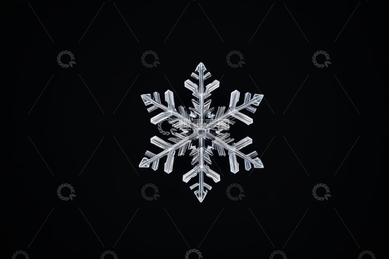 高清大图下载【趣麦麦图】微距特写雪花图案