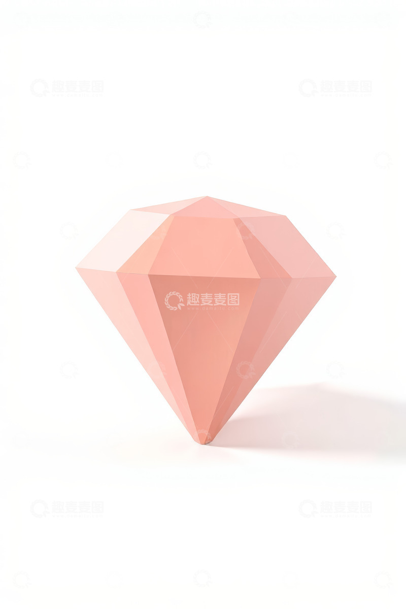 高清大图下载【趣麦麦图】粉色钻石电商产品素材