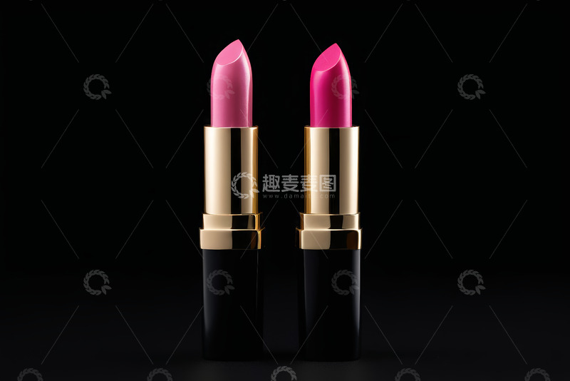 高清大图下载【趣麦麦图】两支粉色系口红特写