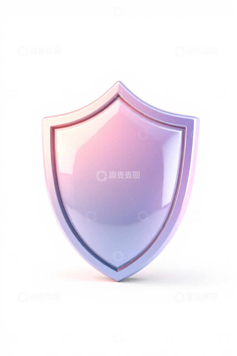 高清大图下载【趣麦麦图】彩色盾牌图标素材