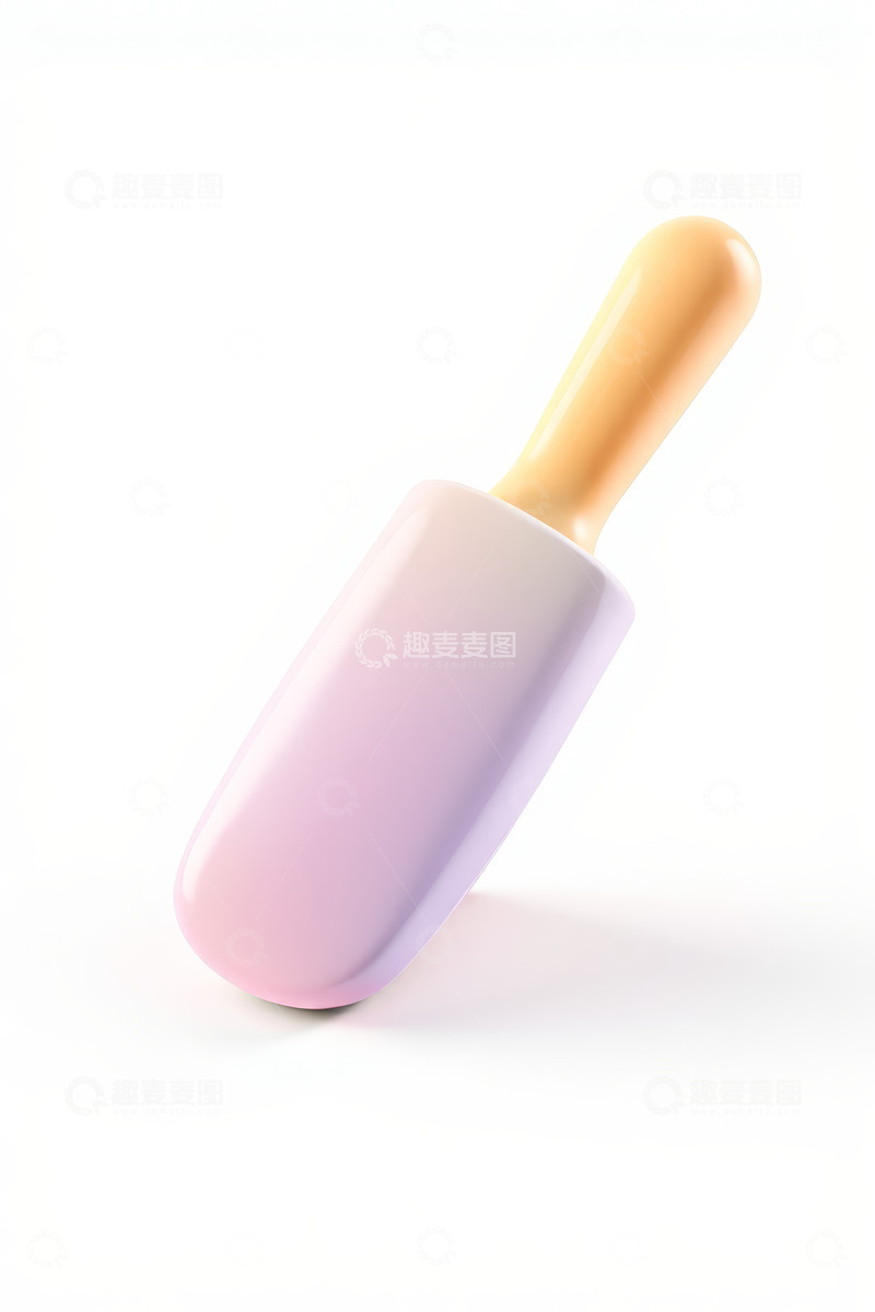 高清大图下载【趣麦麦图】淡粉色渐变冰棒素材