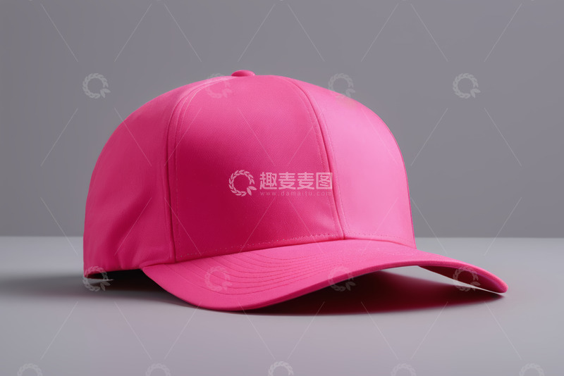 高清大图下载【趣麦麦图】粉红色棒球帽特写