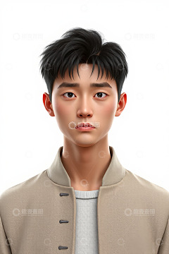 亚洲年轻男性人物肖像