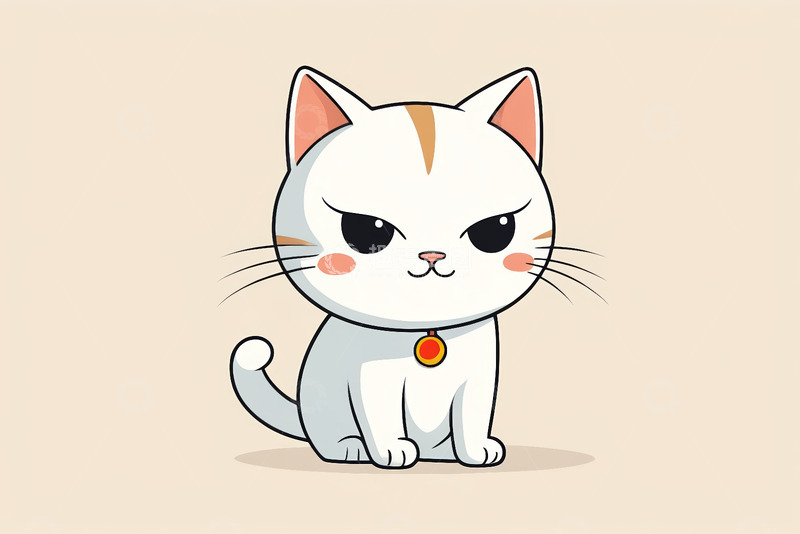高清大图下载【趣麦麦图】可爱卡通猫咪形象