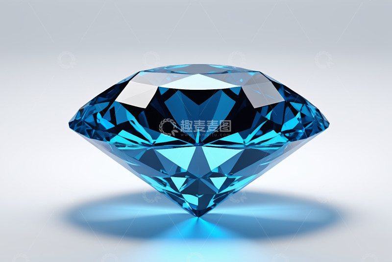 高清大图下载【趣麦麦图】蓝色钻石特写