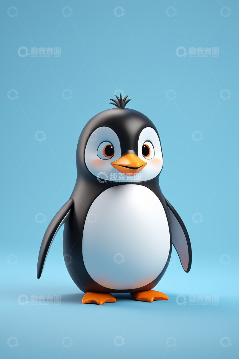 高清大图下载【趣麦麦图】可爱卡通企鹅形象