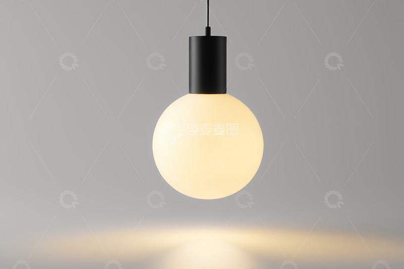 高清大图下载【趣麦麦图】悬挂式球形发光吊灯