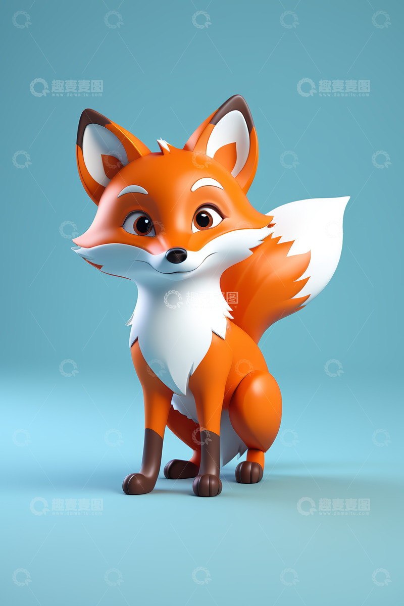 高清大图下载【趣麦麦图】卡通狐狸形象素材