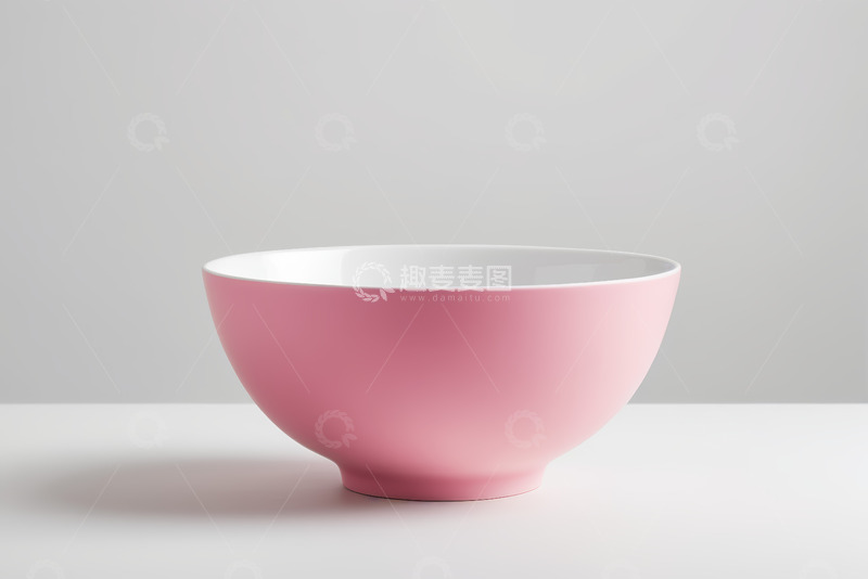 高清大图下载【趣麦麦图】粉色碗特写静物素材