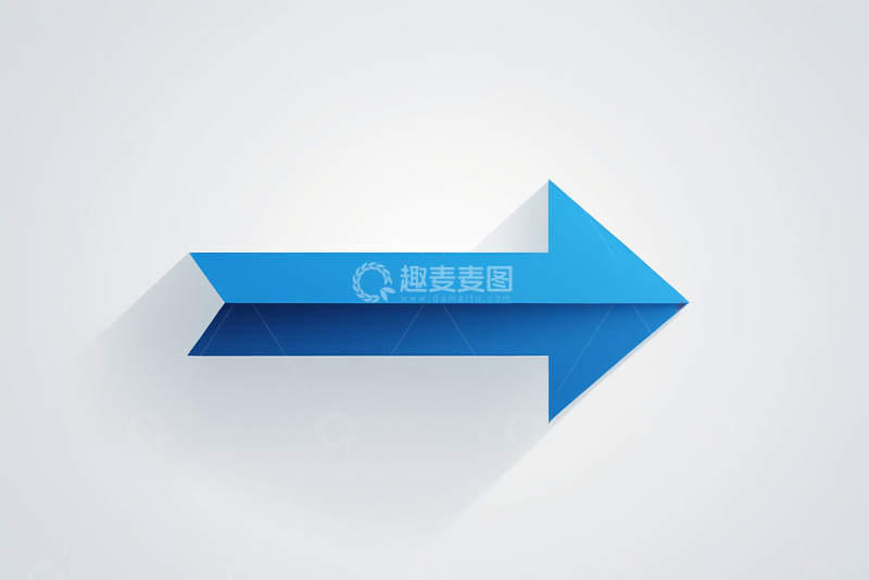高清大图下载【趣麦麦图】蓝色箭头符号设计素材