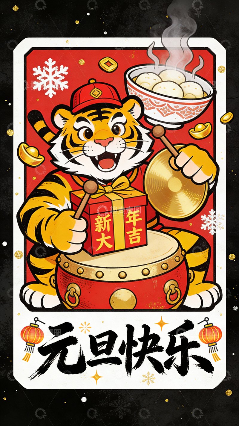 高清大图下载【趣麦麦图】冬至海报31