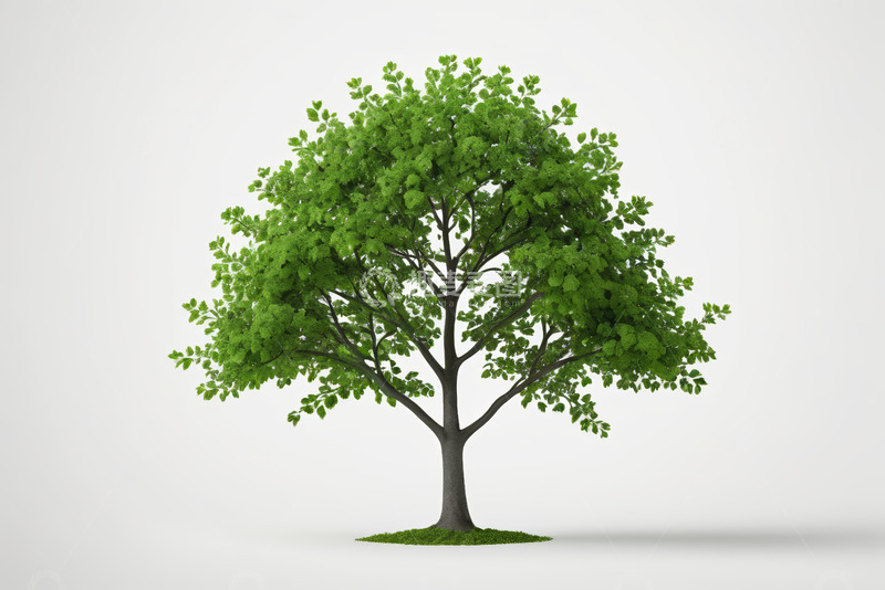 高清大图下载【趣麦麦图】单棵绿树3D渲染图
